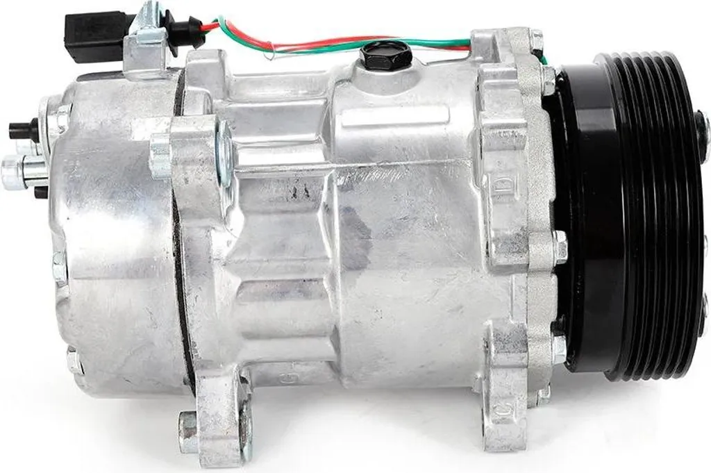 Compresseur de climatisation 12V R134a Argent pour Voiture et Van