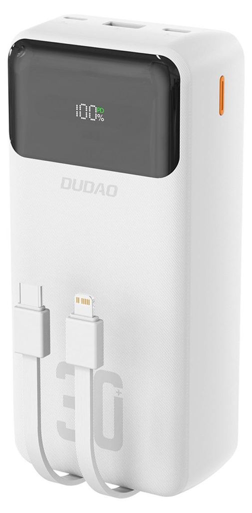 Batterie externe Dudao K15Max 30 000 mAh 22,5 W, blanche Image du produit 