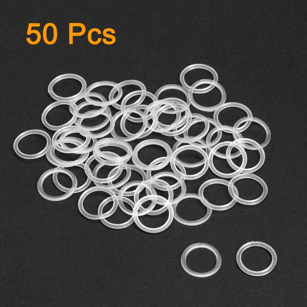 50 Stk. Flache Unterlegscheibe Nylon M10 Dichtung 13mm AD 10mm ID 1mm Dicke Klar fš¹r Wasserhahn Rohr Wasserschlauch Isolierung Schrauben
