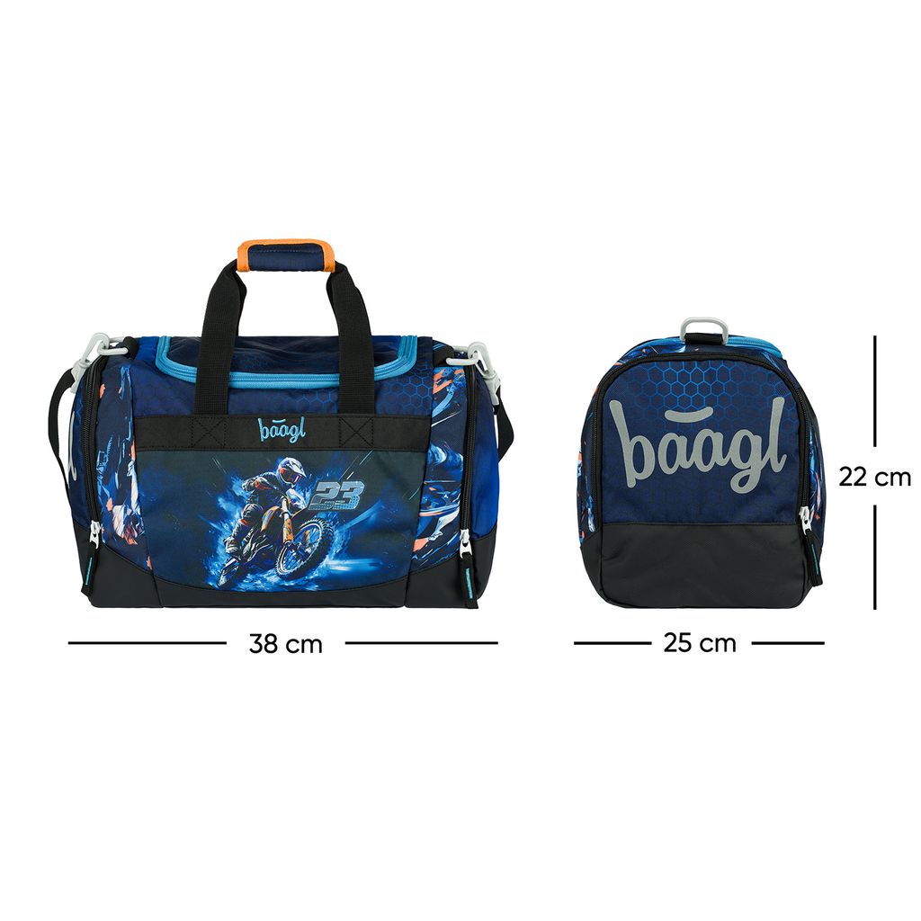 BAAGL Kinder Sporttasche Motorrad Produktbild 7