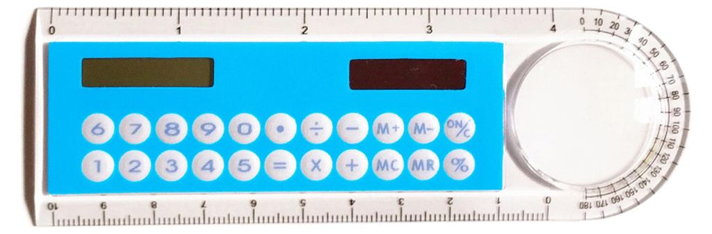 Multifunktions-Taschenrechner mit Solarfunktion, großem Display, 3-in-1-Solarlineal (10 cm lang) für die Schule