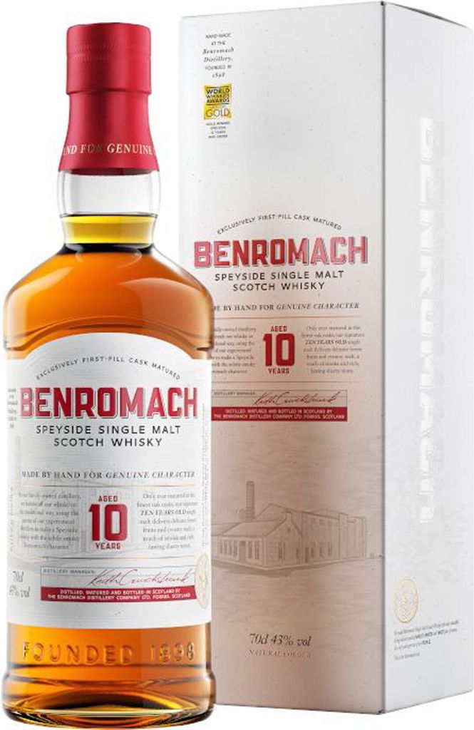 Benromach 10 Years Old  Speyside Single Malt Scotch Whisky Produktbild 3