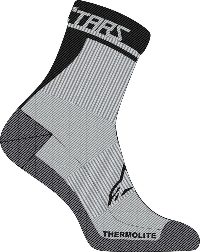 Alpinestars Winter Therm 17 Fahrradsocken, grau/schwarz, L