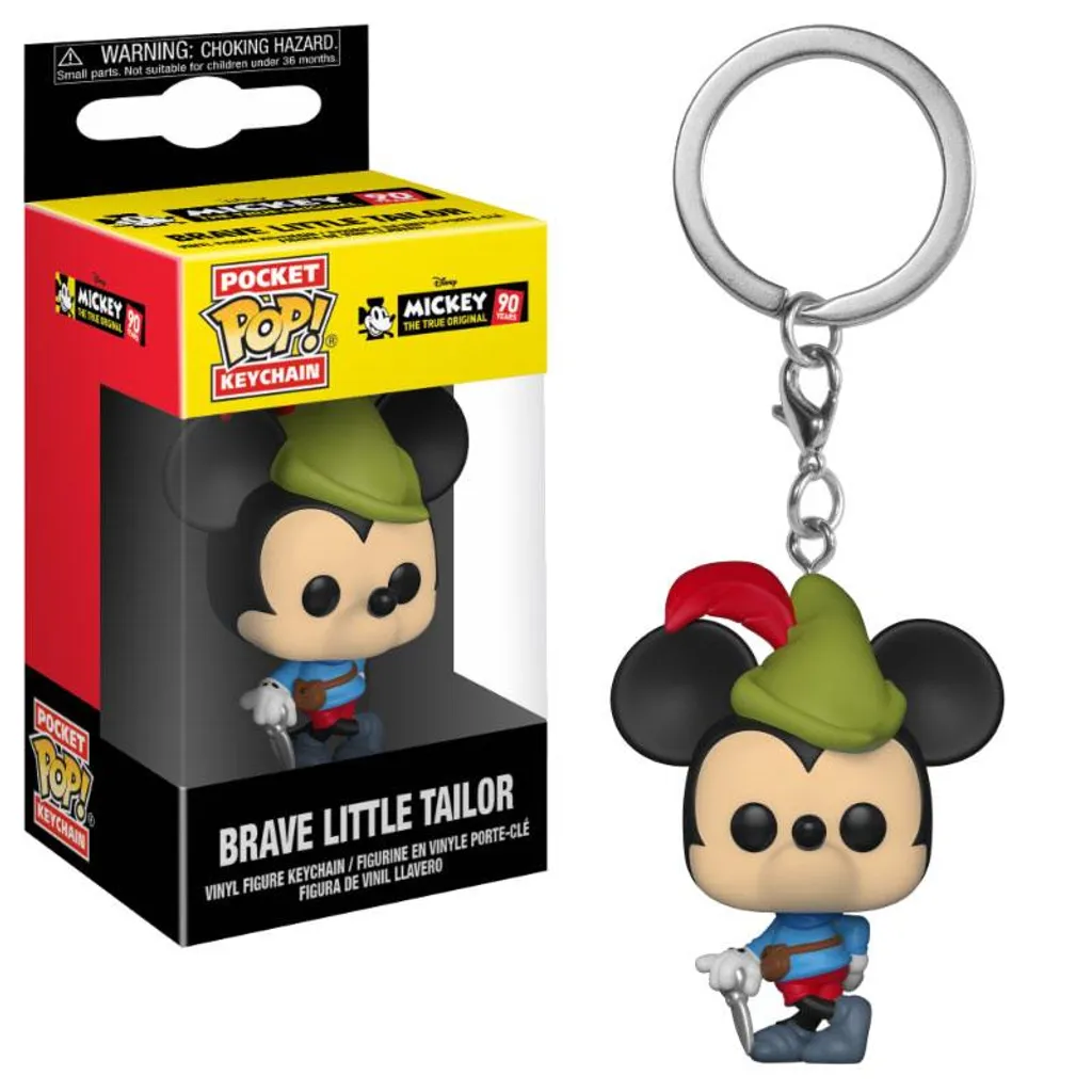 Disney Topolino 90 anni - Piccolo sarto coraggioso - Portachiavi Funko Pocket POP!