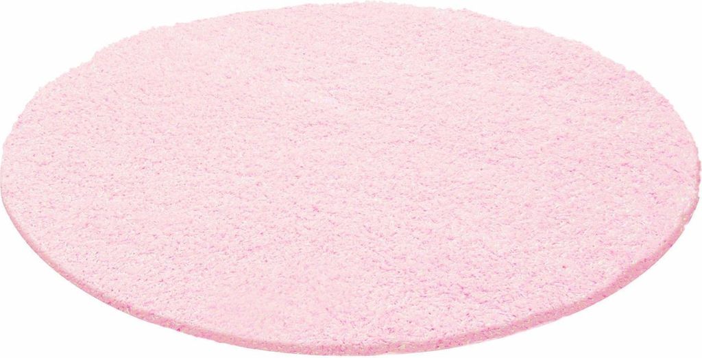 Hochflor Teppich LIFE Pink 200 cm Rund