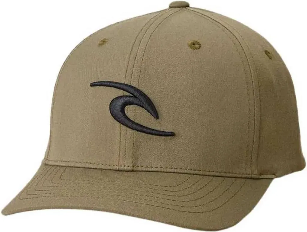 Cappello Rip Curl Tepan 2.0 Flexfit Verde Uomo - Traspirante e Regolabile