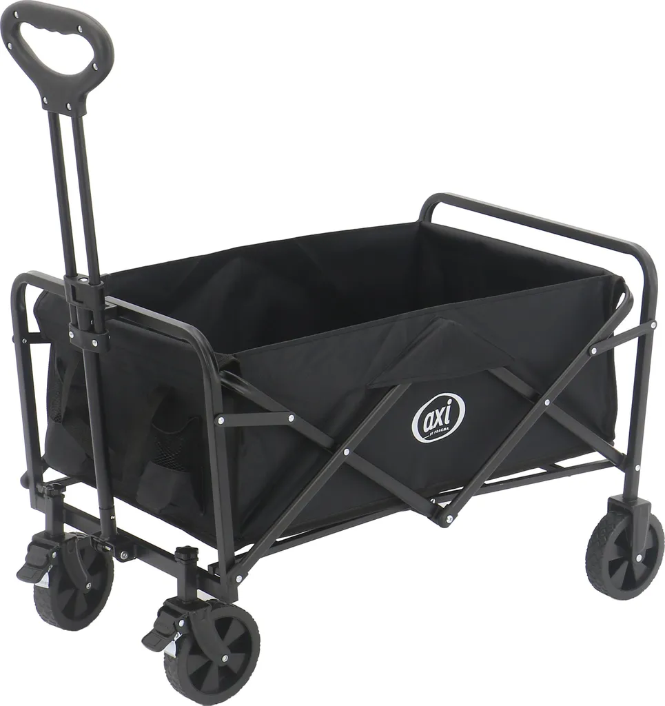 Chariot Pliable AXI SB120 avec Porte-Boissons et Roues Renforcées
