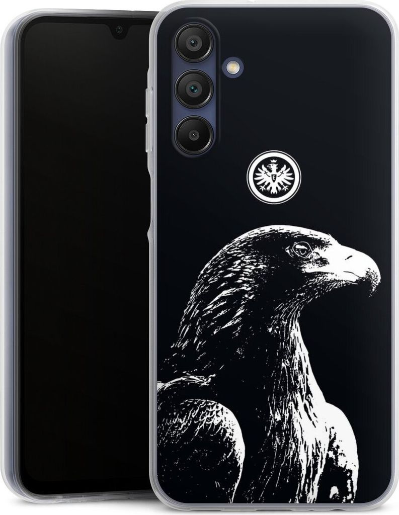 DeinDesign Handyhülle für Samsung Galaxy A15 5G Silikon Hülle Case Smartphone Schutzhülle Eintracht Frankfurt Offizielles Lizenzprodukt Attila