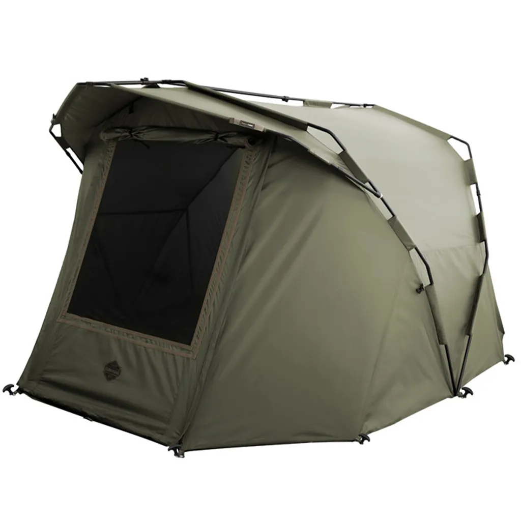 Abri de Pêche Delphin Panorama Eazy Vert 305x250x160cm Tente de Carpe