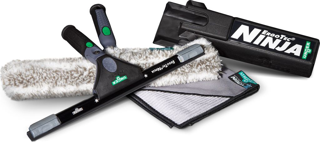 Unger Ninja Premium Glasreiniger-Set 35 cm Top Performance Produktbild 