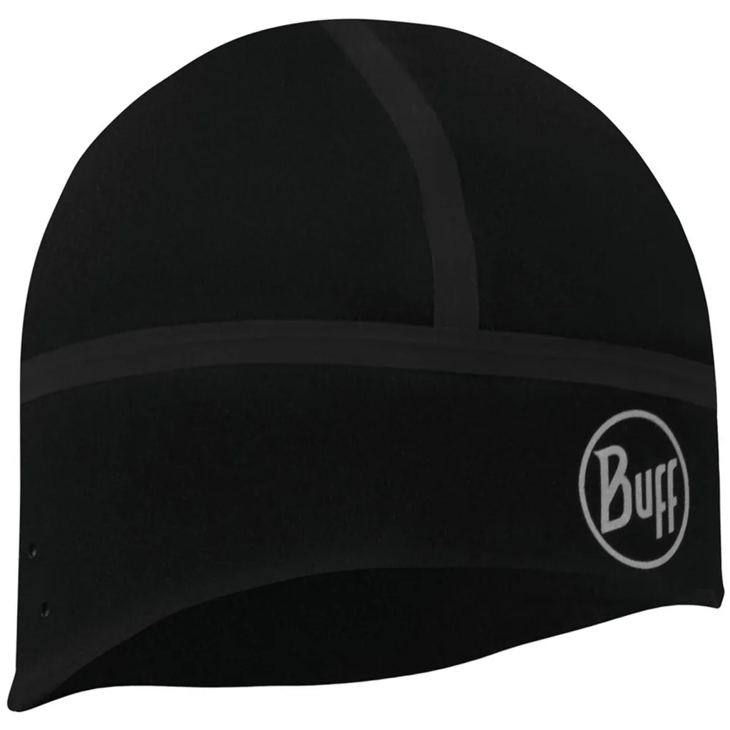 Bonnet de Sport Coupe-vent BUFF Noir - Chapeau Technique Hiver Taille L