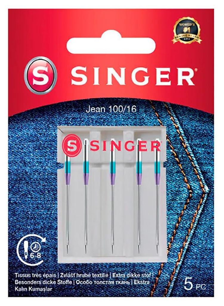 Singer  Denim Needle 100/16 5PK Immagine del prodotto 