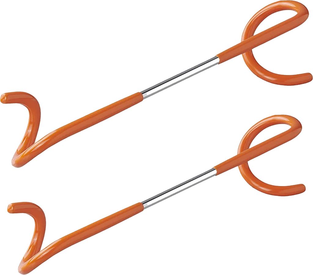 2x Aufhängehaken für Zeltstange Haken Lampen Halter Spirale Camping Doppelköpfig