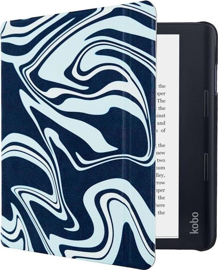 Dutch Shield - Slimfit Case Hülle für das Kobo Sage Ebook - Klapphülle Ereader Schutzhülle Cover Slimfit Sleepcover, Blau,Grün