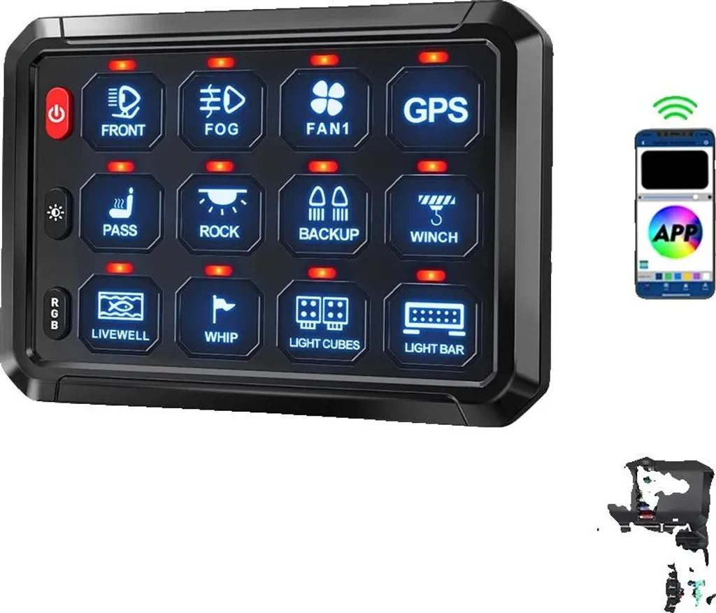 Panneau switch 12 circuits : nettoyez votre câblage et pilotez par APP
