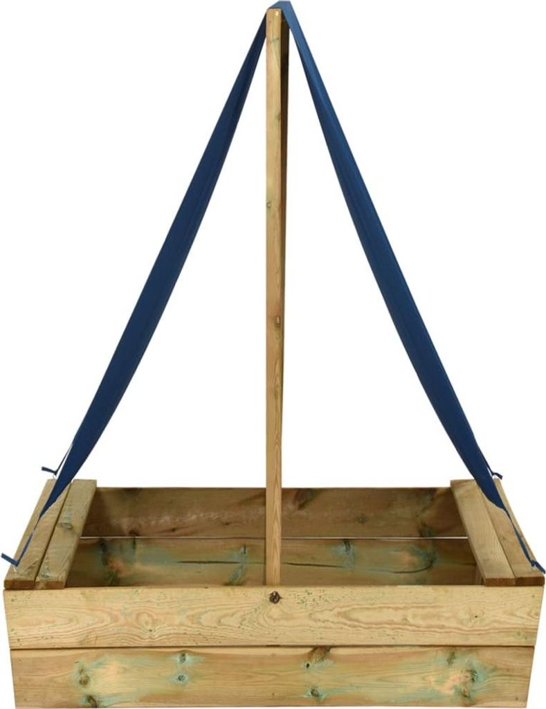 vidaXL Sandkasten mit Dach 80x60x97,5 cm Imprägniertes Kiefernholz
