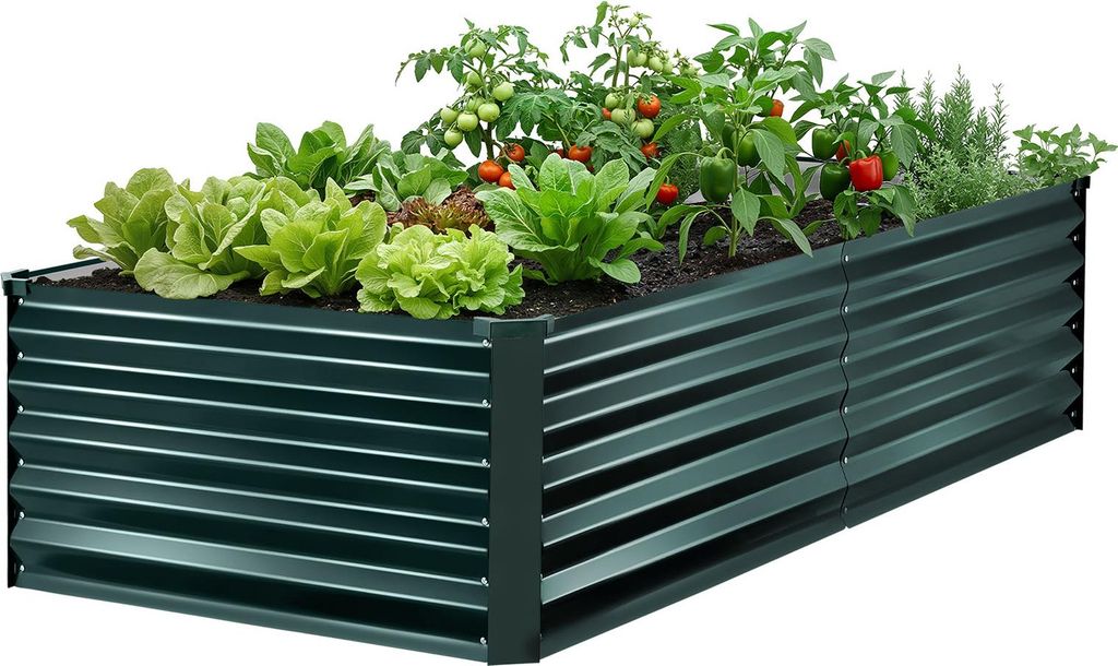 VEVOR Hochbeet Metall 203x102x46 cm, Rechteckiges Produktbild 