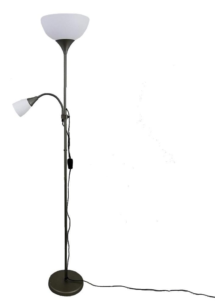 Lampa stojąca Kora z reflektorem sufitowym i lampką do Zdjęcie produktu 