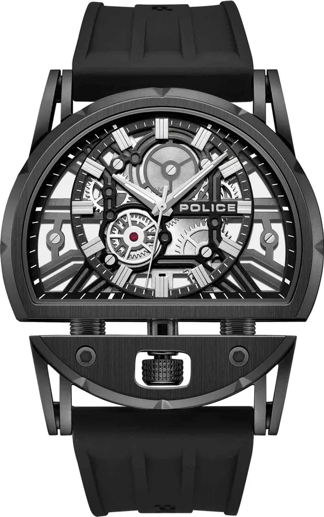 Montre Police Hommes Noir PEWGM0081507 Idéale pour Sorties et Soirées