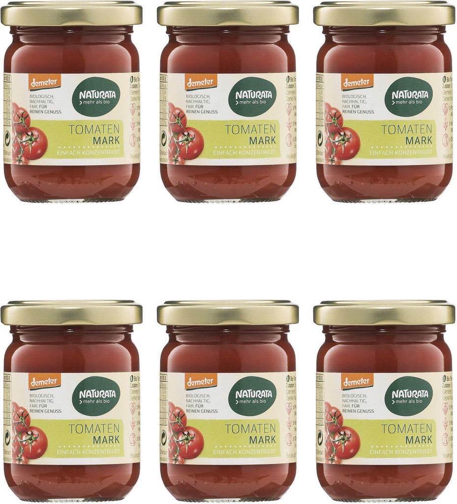 Naturata Tomatenmark, einfach konzentriert (6 x 125 gr)