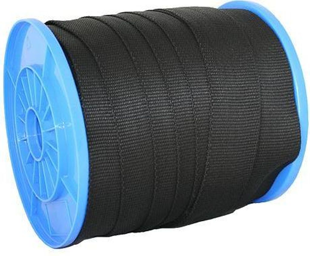 Spanngurt Strend Pro WR50, 30 mm, schwarz, Rolle 60 m, PP, Produktbild 