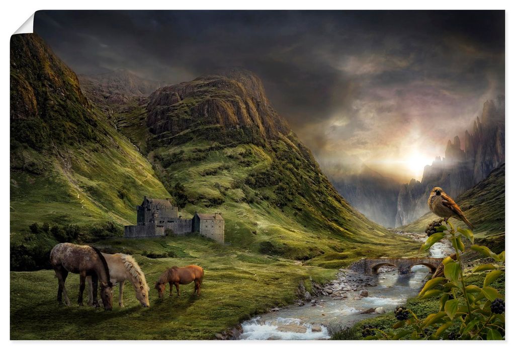 ARTland Poster Am Ende des Sommers Größe: 60x40 cm