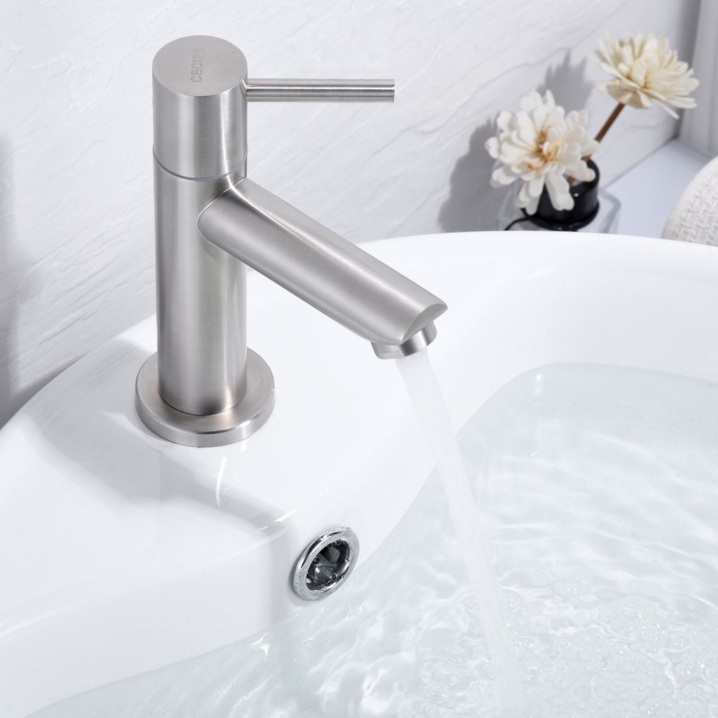 Kaltwasser Wasserhahn Bad Armatur Waschtischarmatur Produktbild 2