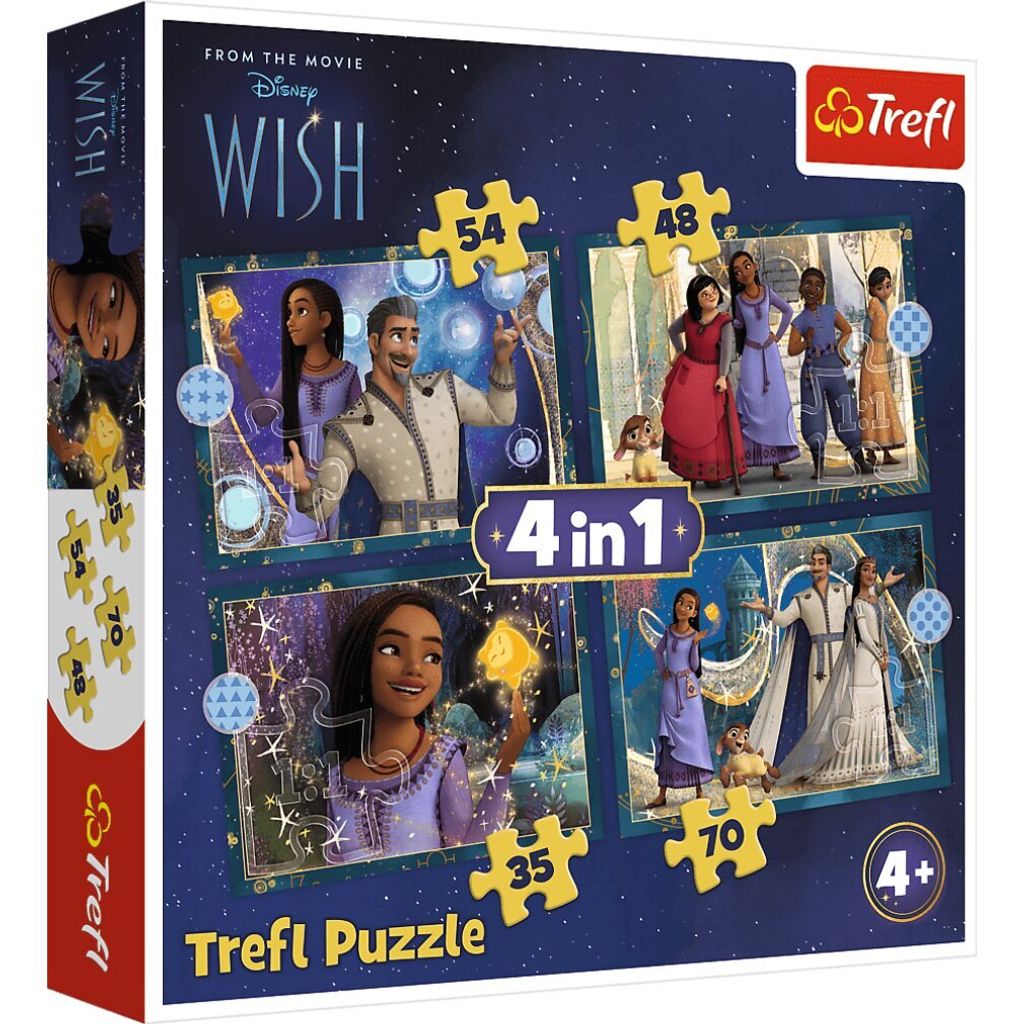 TREFL Puzzle Songs: Trä ume werden wahr 4in1 ( 35,48,54,70 Teile)