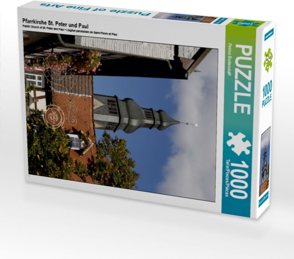 CALVENDO Puzzle Pfarrkirche St. Peter und Paul 1000 Teile Puzzle hoch | 1000 Teile Lege-Größe 64x48cm Foto-Puzzle für glückliche Stunden