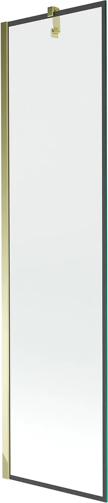 Mexen Next Paraschermo Vasca 50x150 Vetro 6mm Oro-Nero | Robusto
