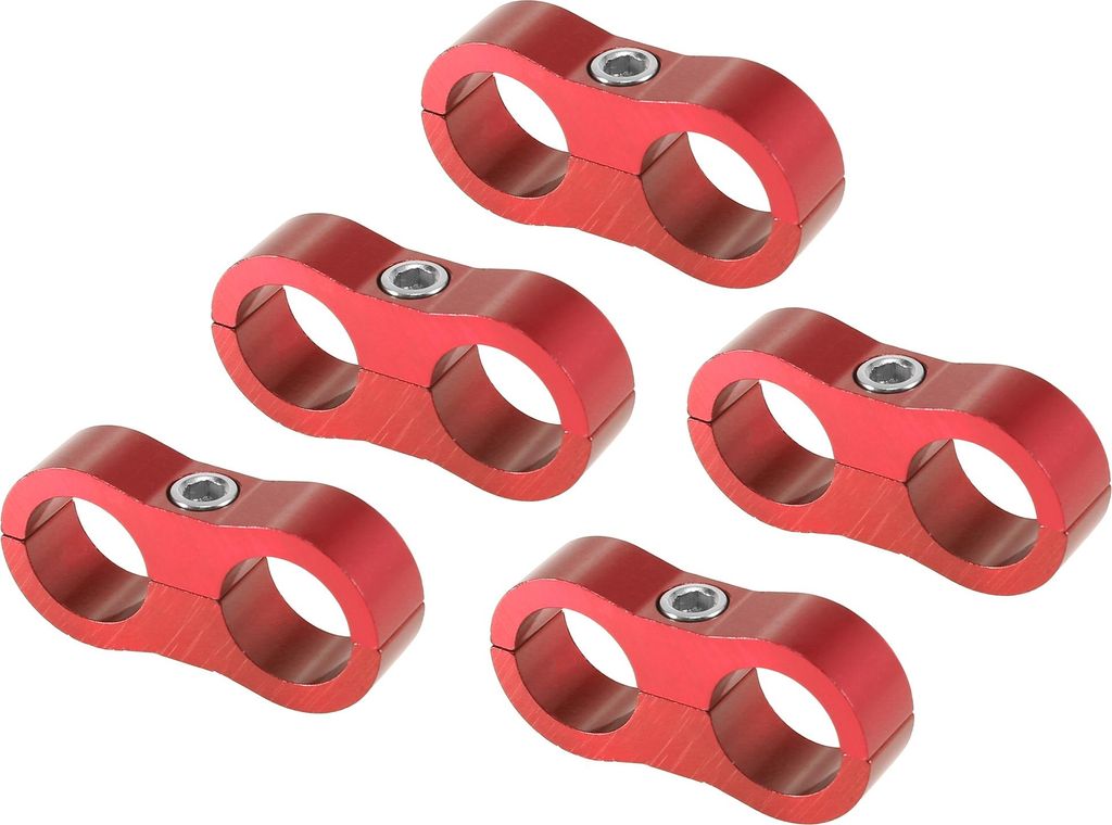 5 Stücke Schlauch Trennklemme Kraftstoffleitung Rohr rot AN10