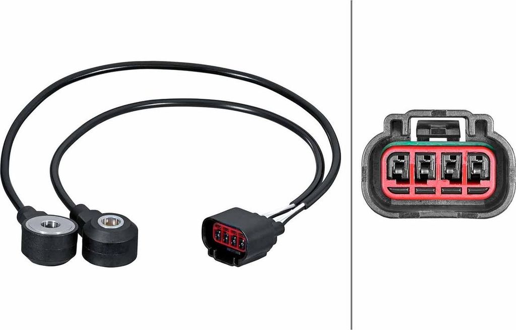 Klopfsensor 3-polig HELLA Sensorik-Expertise passend für u.a. MAZDA CX-9
