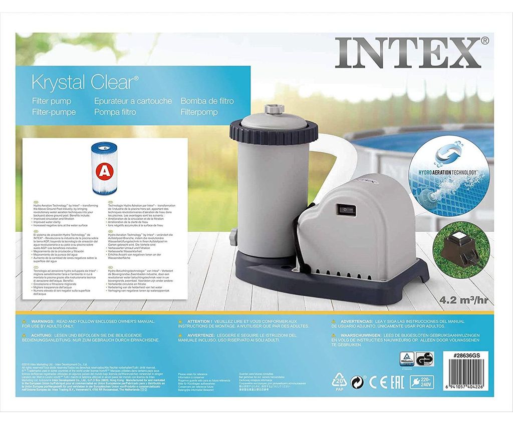 INTEX 28636GS Filterpumpe Poolpumpe 5678 L/h Produktbild 