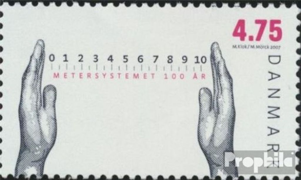 Briefmarken Dänemark 2007 Mi 1476 (kompl.Ausg.) postfrisch Metrik