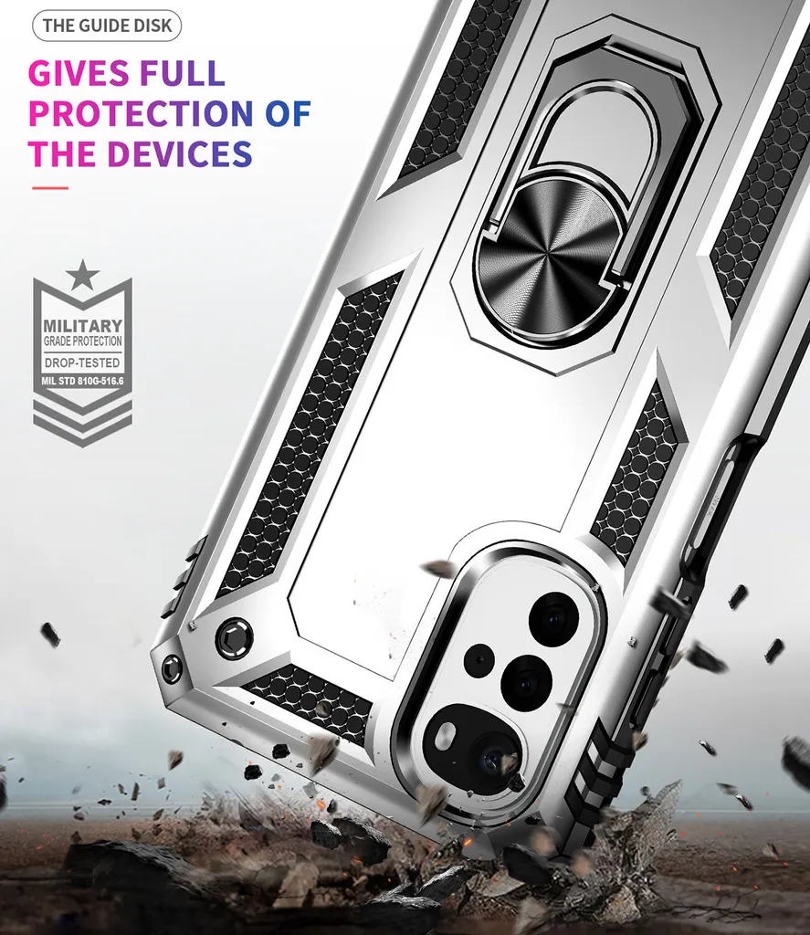 SEAHAI Cover per Motorola Moto G22 / Moto E32, Militare Custodia