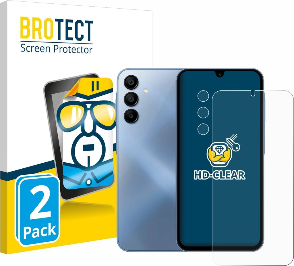 2x Für Samsung Galaxy A15 5G (Display+Kamera) Schutzfolie Produktbild 