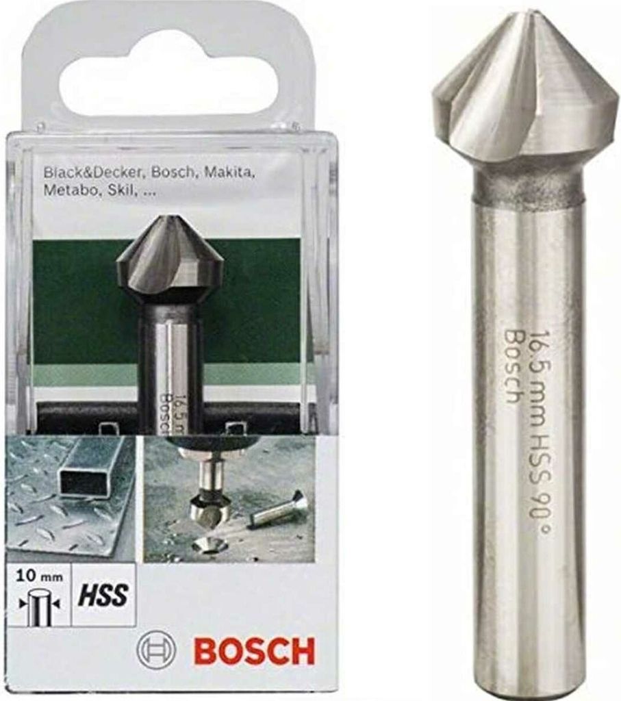 Bosch Kegelsenker HSS Ø 16,5 mm, 3-Schneiden für Metall
