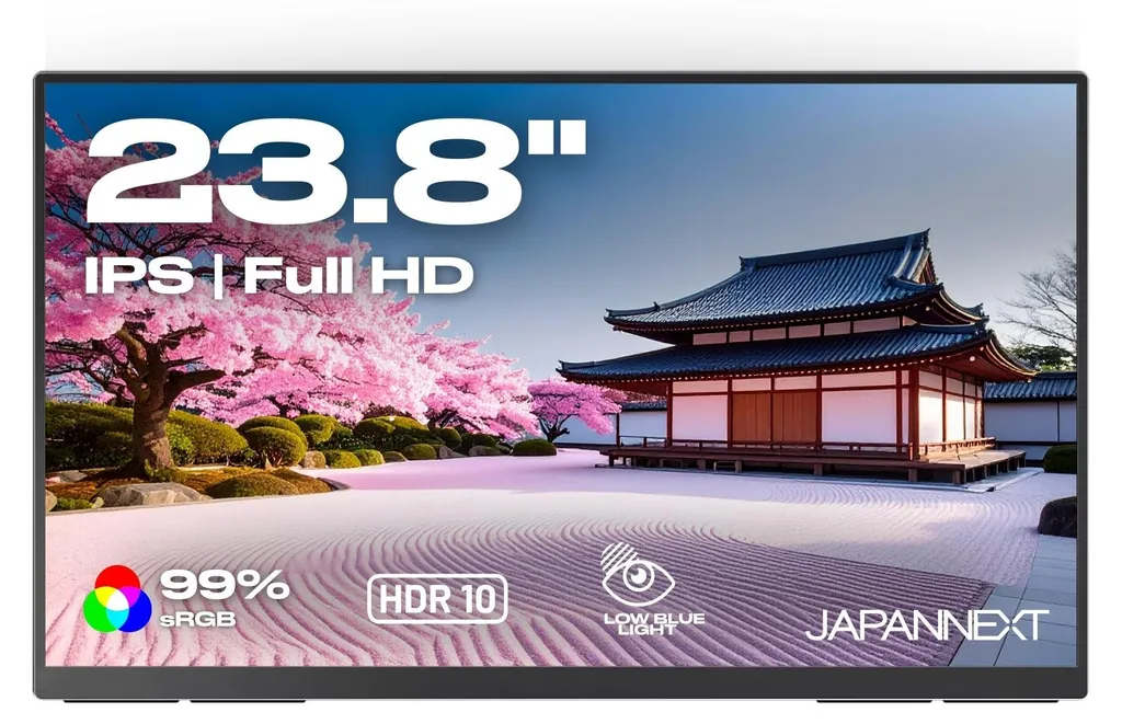 Écran de bureau Japannext JN-MD-IPS238F-C6 idéal pour le télétravail