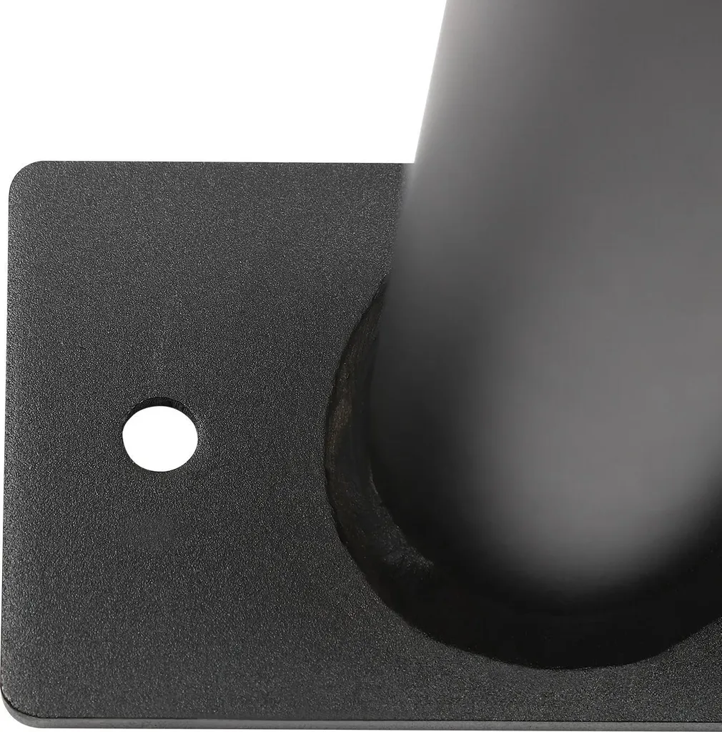 Support mural disques haltères gain de place Lot de 4 Noir Mat 80kg - 5