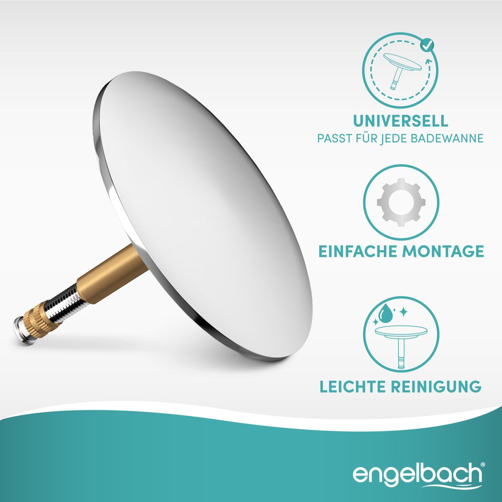 Engelbach® Badewannenstöpsel mit Universaler Passform - Produktbild 4