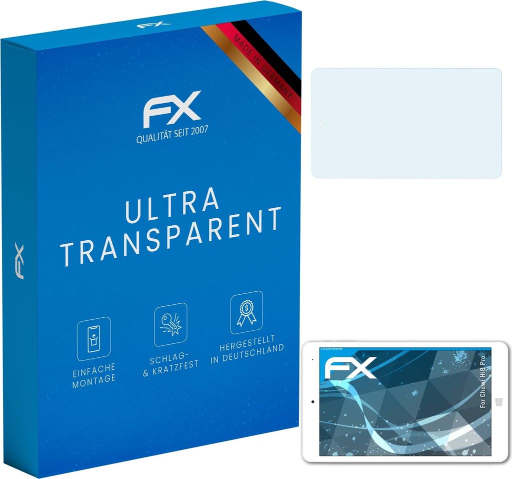 atFoliX FX-Clear 2x Schutzfolie kompatibel mit Chuwi Hi8 Pro Displayschutzfolie