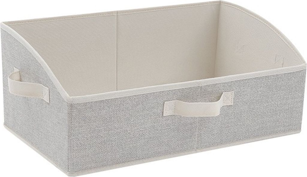 1/2 Stück Aufbewahrungskörbe, große Kapazität, leicht zugänglich, faltbare Kleiderbehälter, Box, Trapez-Schrank-Organizer-Behälter mit Griffen