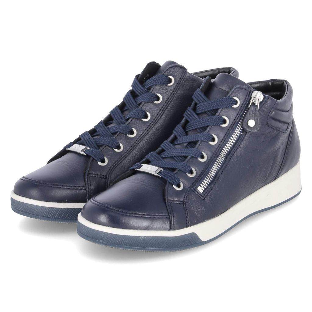 Ara Damen High Sneaker Blau Glattleder  Größe: 61/2 Produktbild 