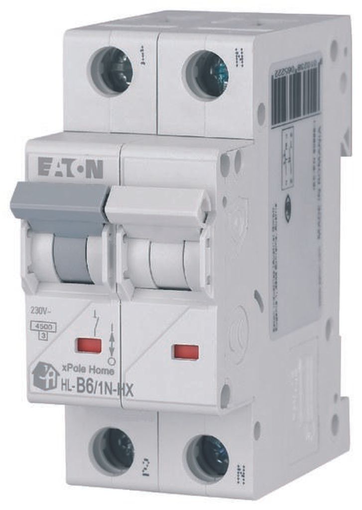 HN-B6/1N Leitungsschutzschalter 6kA B6A 1P+N 194838 EATON