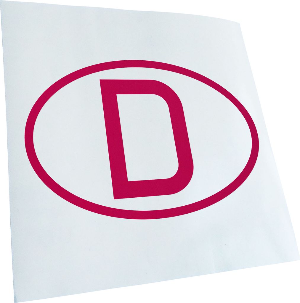 Kiwistar - Autoaufkleber - Deutschland D Heckscheibe - Aufkleber für Auto Kfz Fahrrad, LKW, Truck Mofa