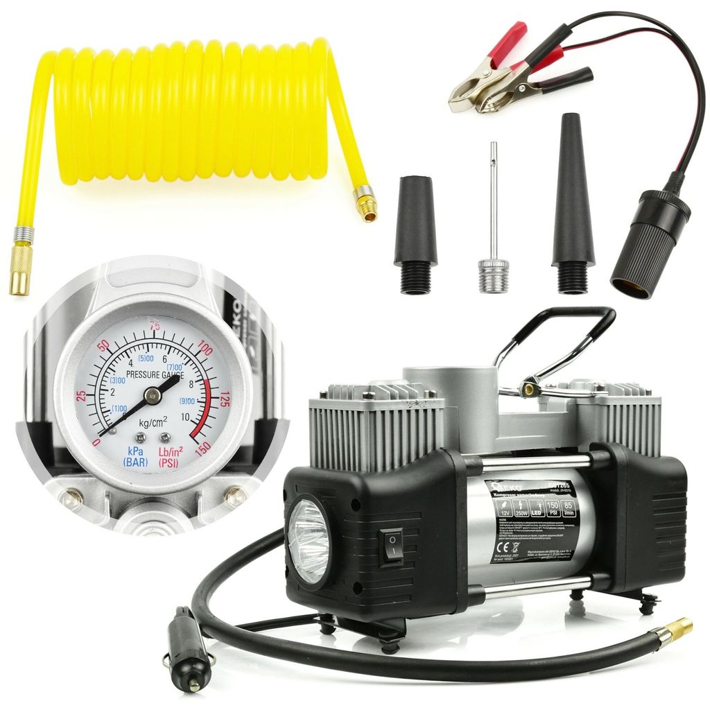 Kompresor Samochodowy 12V 250W Geko Zdjęcie produktu 