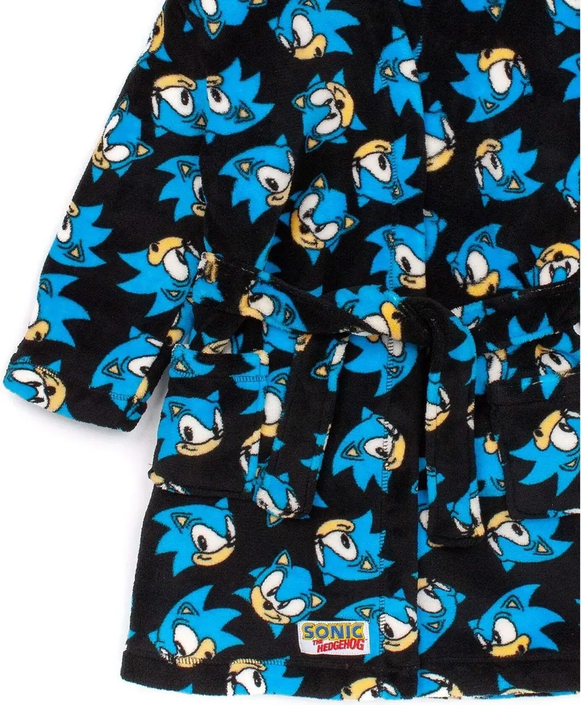 Sonic The Hedgehog - Vestaglia per bambini NS6761 (134) (Nero/Blu) - 3