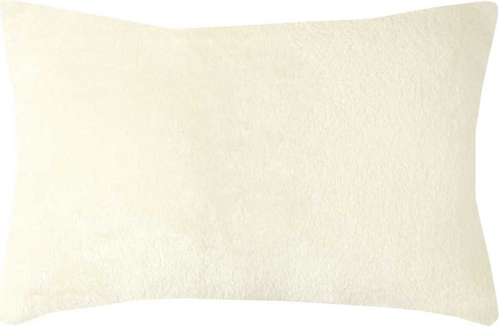 Kissenhülle Kuschel "Celina", in der Größe "40 x 60cm" - Champagner - Kissenbezug mit Reißverschluss