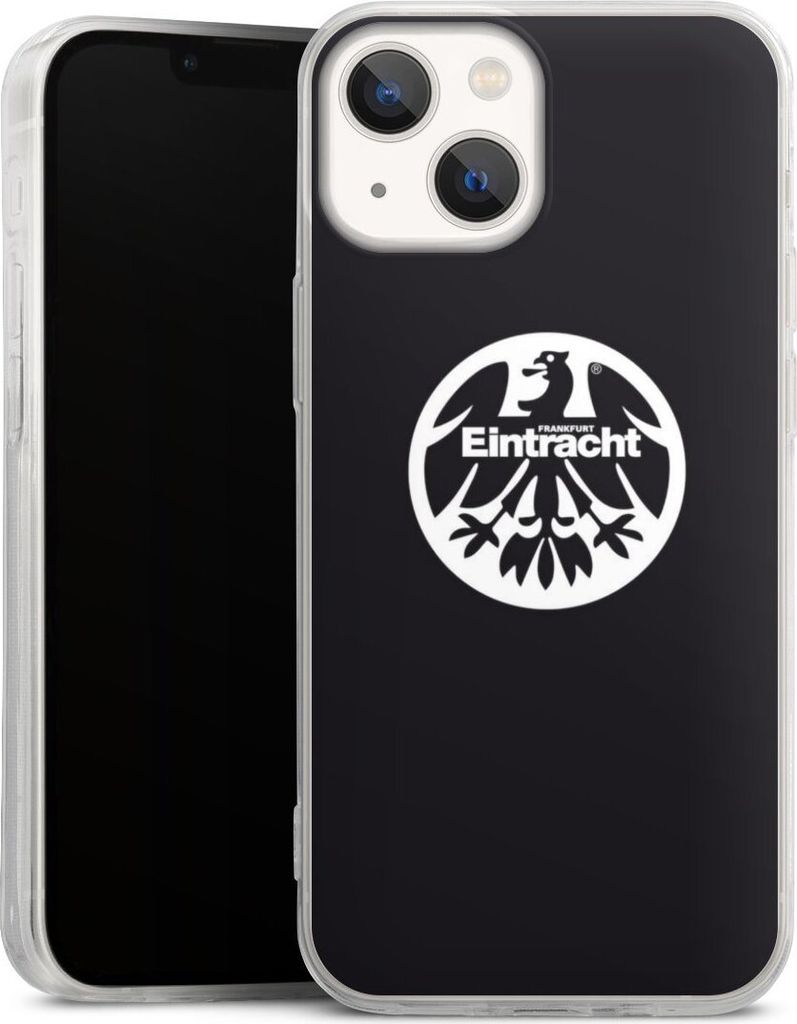 DeinDesign Slim Hülle für Apple iPhone 13 Mini Silikon Case Ultra Dünn Handyhülle Adler Eintracht Frankfurt Logo