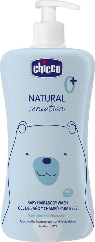 CHICCO Šampon na vlasy a tělo Natural Sensation s aloe a Obrázek produktu 